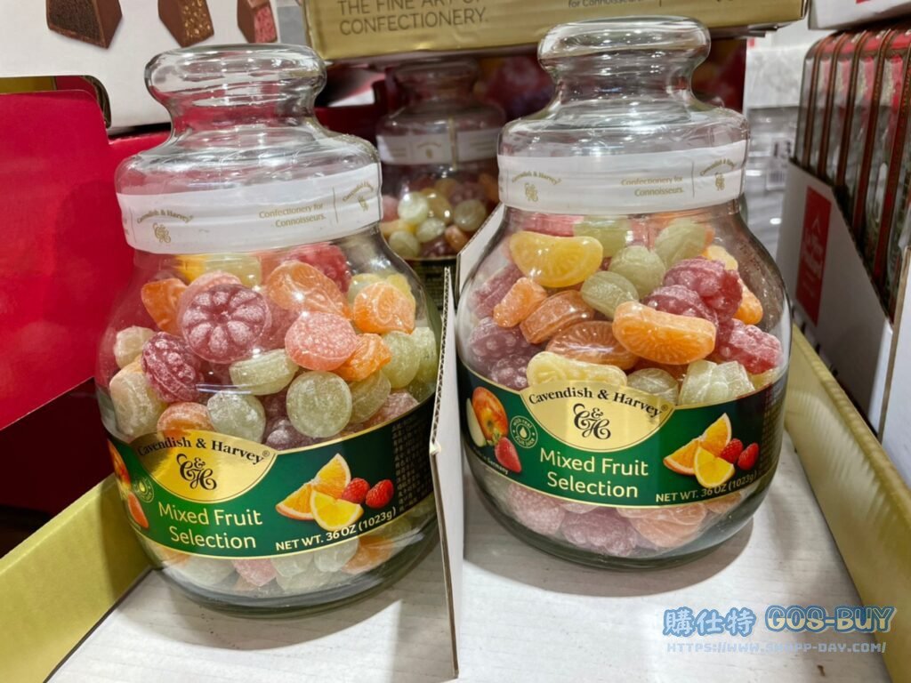 CAVENDISH＆HARVEY 水果硬糖玻璃罐裝 1023公克 #912075
