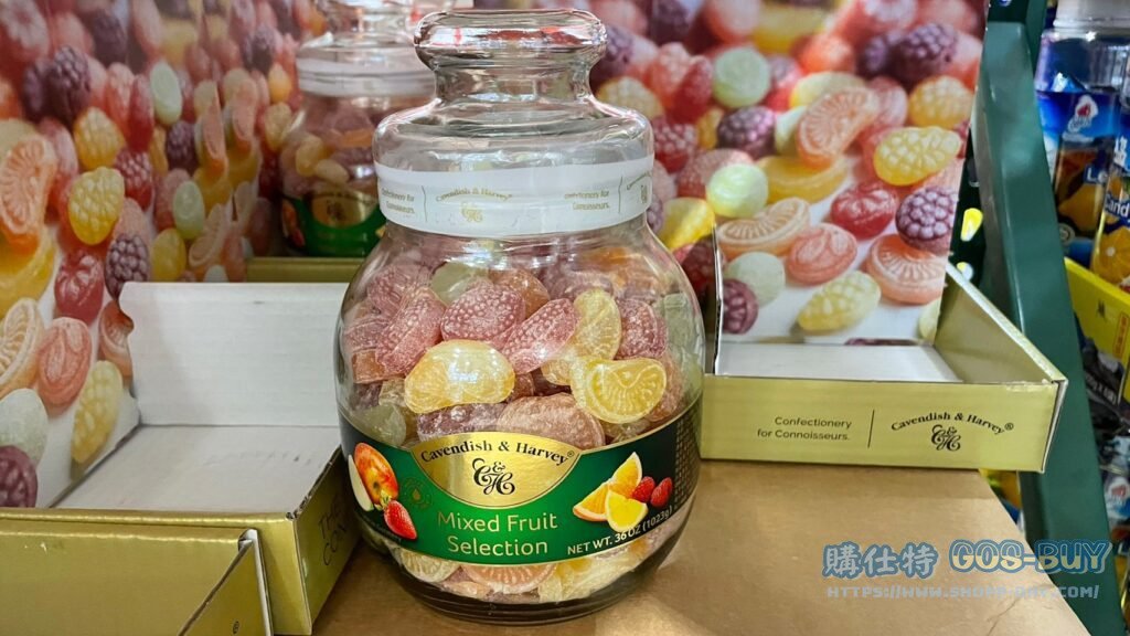 CAVENDISH＆HARVEY 水果硬糖玻璃罐裝 1023公克 #912075