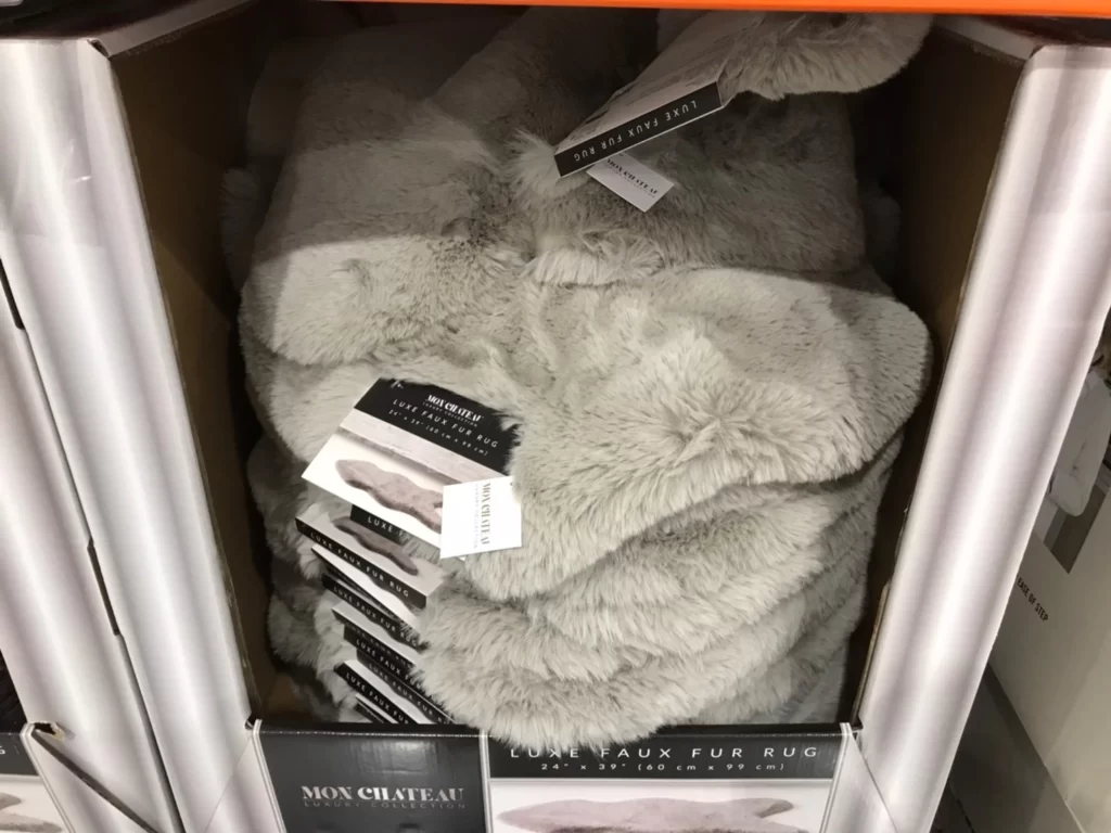 MON CHATEAU仿毛皮地毯