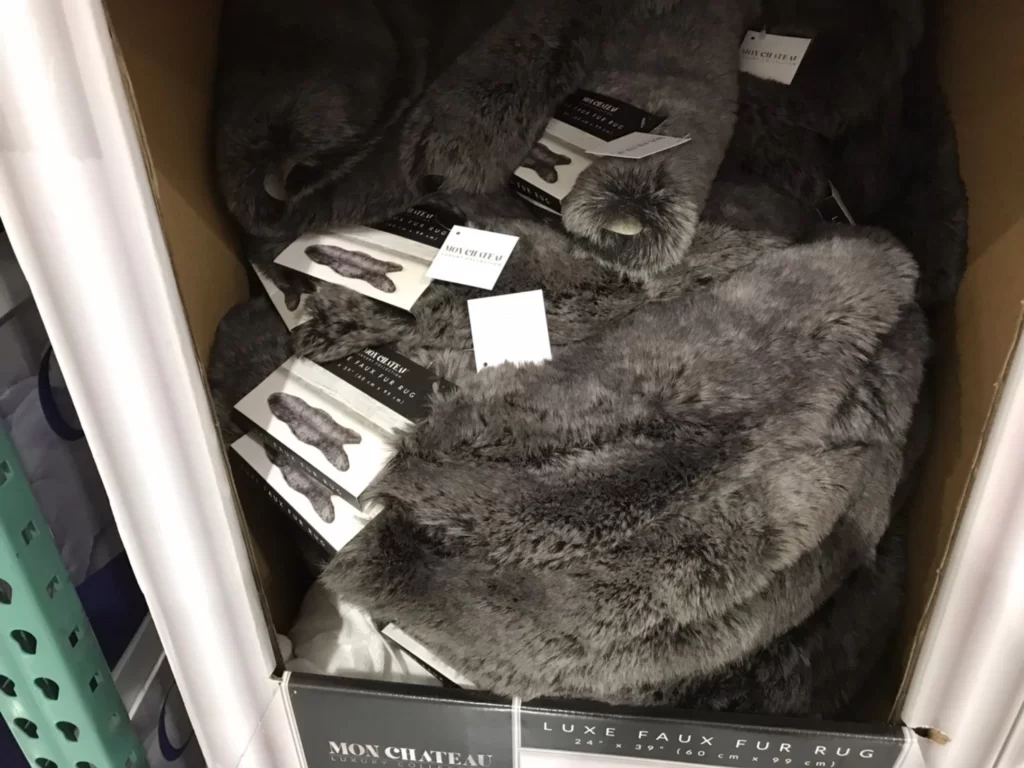 MON CHATEAU仿毛皮地毯