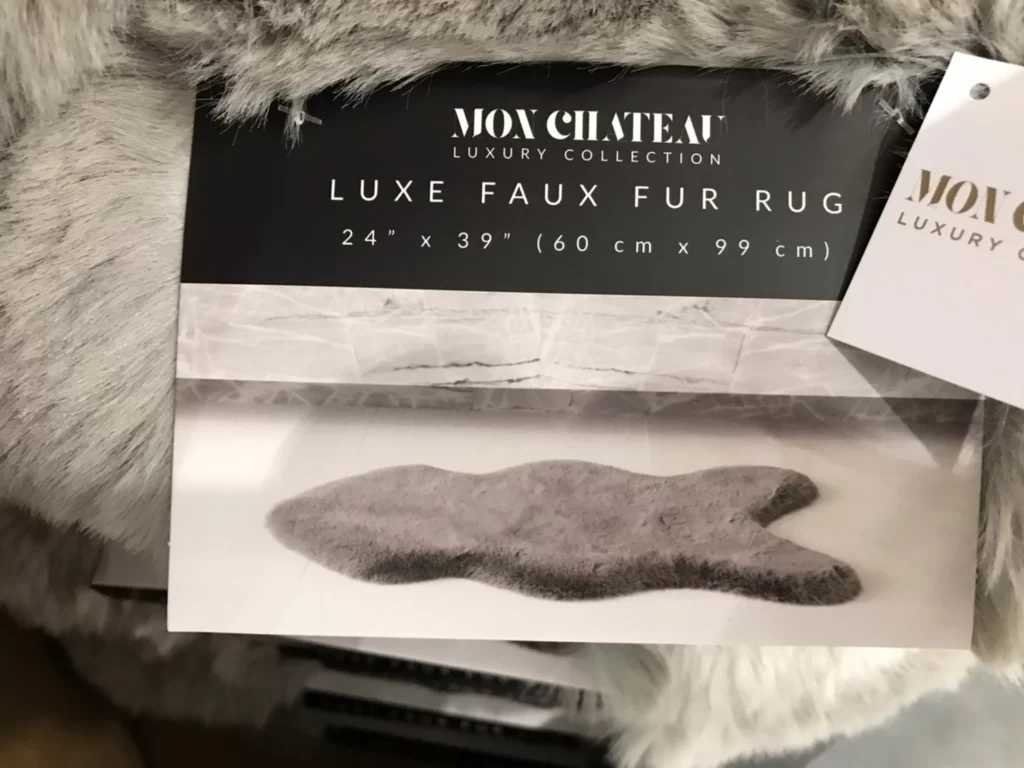 MON CHATEAU仿毛皮地毯