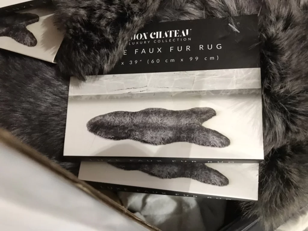 MON CHATEAU仿毛皮地毯
