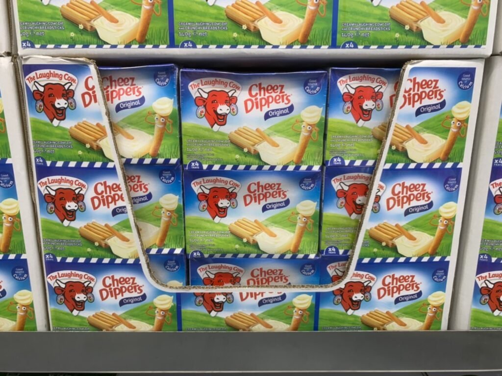 笑牛乾酪沾醬餅乾棒