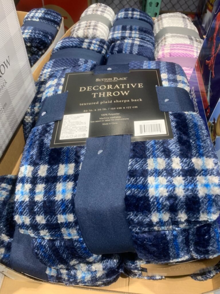 SUTTON PLACE 格紋保暖毯 #132697