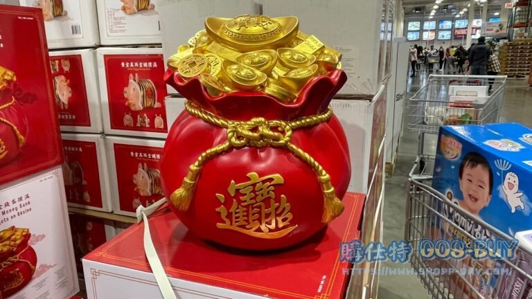 RESIN INGOT MONEY BANK 招財進寶金錢袋撲滿 長35寬35高38公分 #1487539