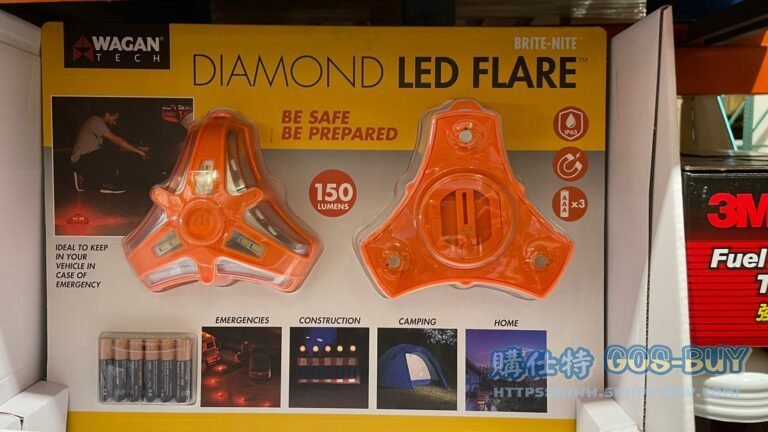 WAGAN DIAMOND LED FLARE 吸磁式緊急事故警示燈二入 內AAA 電池六顆 #133847
