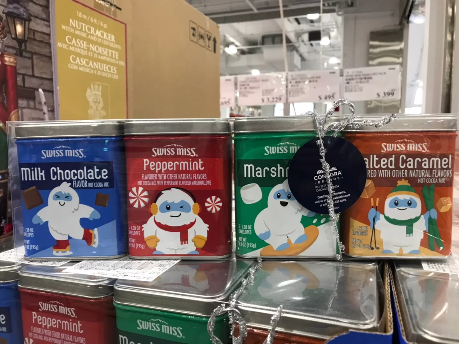 SWISS MISS XMAS GIFT PACK 聖誕節可可粉禮盒組 4罐入 共782公克