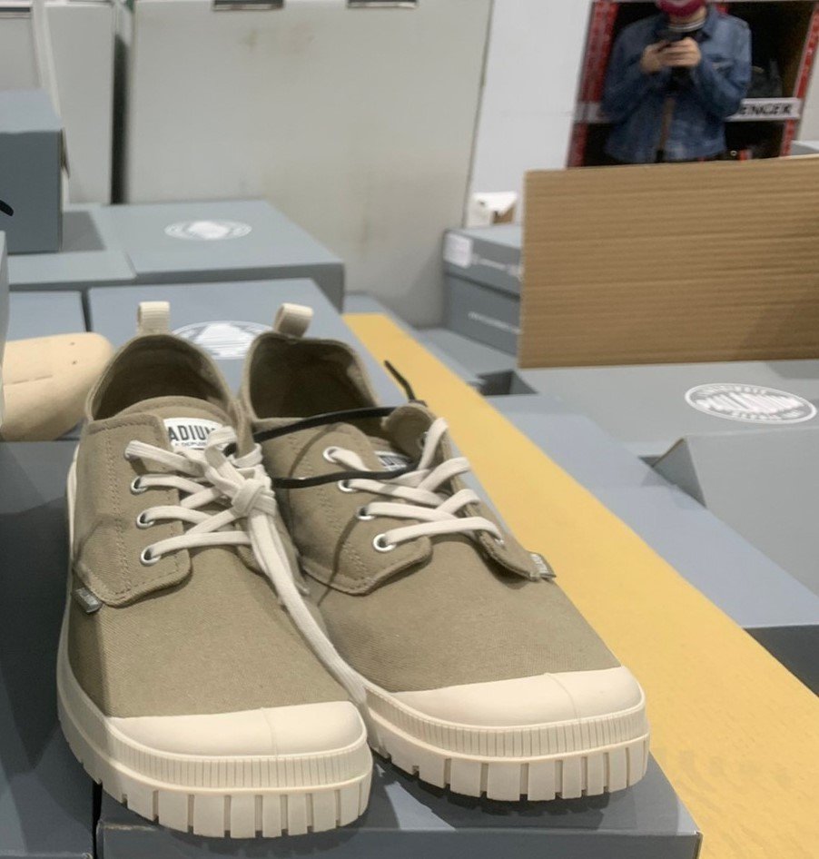 PALLADIUM中性帆布鞋 深藍/綠