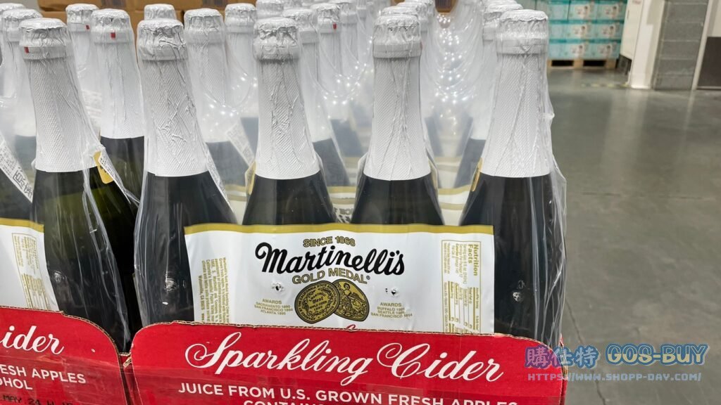 MARTINELLI SPARKLING CIDER 氣泡蘋果汁 每瓶750毫升X4入 #134756