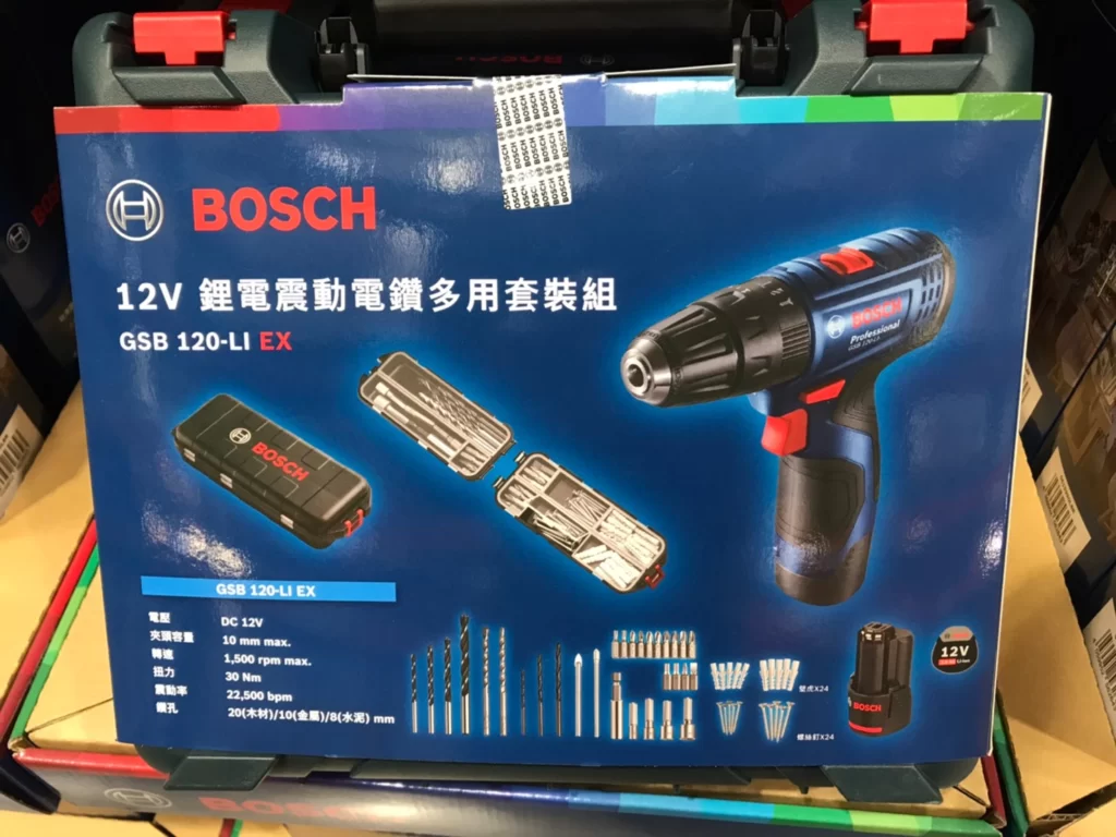 BOSCH12V鋰電震動電鑽附鑽頭