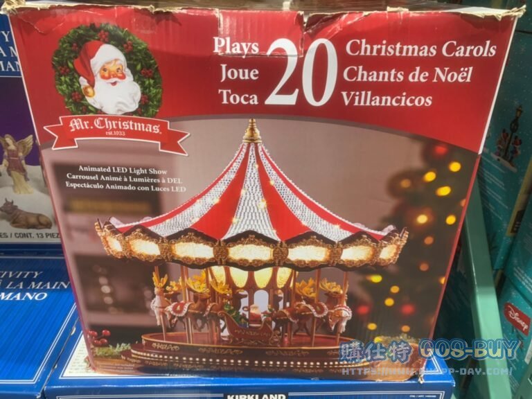 CHRISTMAS DELUXE CAROUSEL 華麗旋轉木馬裝飾 長42寬42高43公分 #2006179