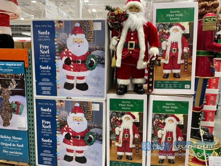 FABRIC SANTA 聖誕老人裝飾 長50寬32高92公分 #1487573