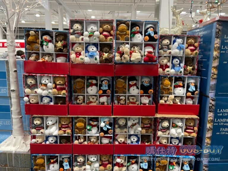 4.5″ PLUSH ORNAMENTS 6PK 4.5吋聖誕絨毛裝飾6入組 #2006129