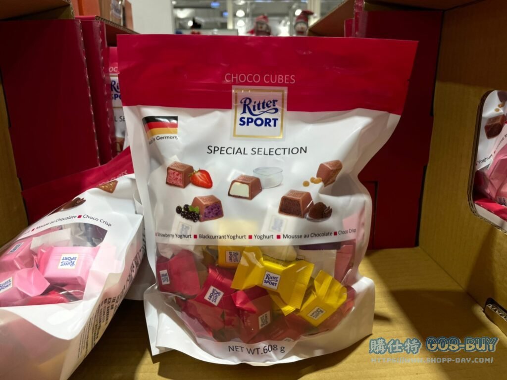 RITTER SPORT CUBE CHOCO 力特彩色方塊含餡巧克力608公克 #131468