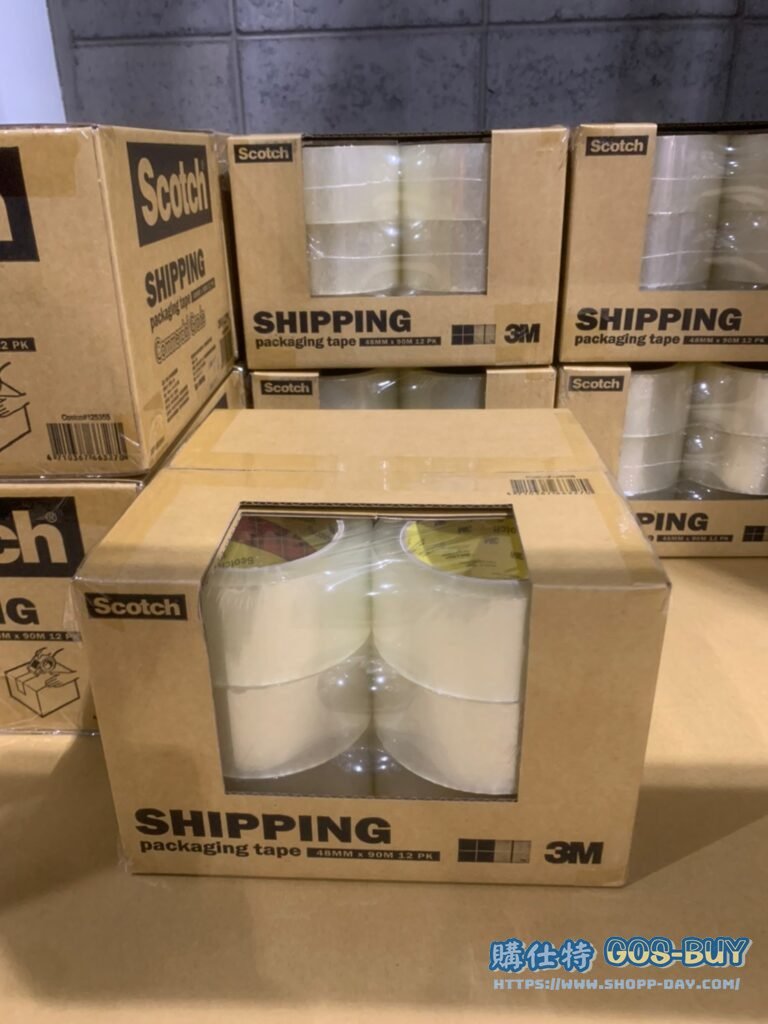 3M透明封箱膠帶12入