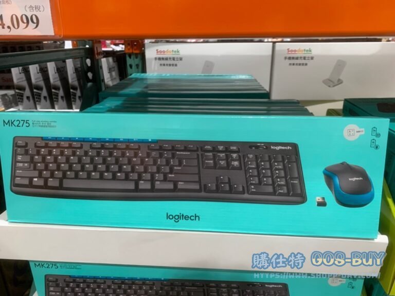 LOGITECH KEYBOARD & MOUSE 羅技無線鍵盤滑鼠組 MK275防濺灑鍵盤 #112812