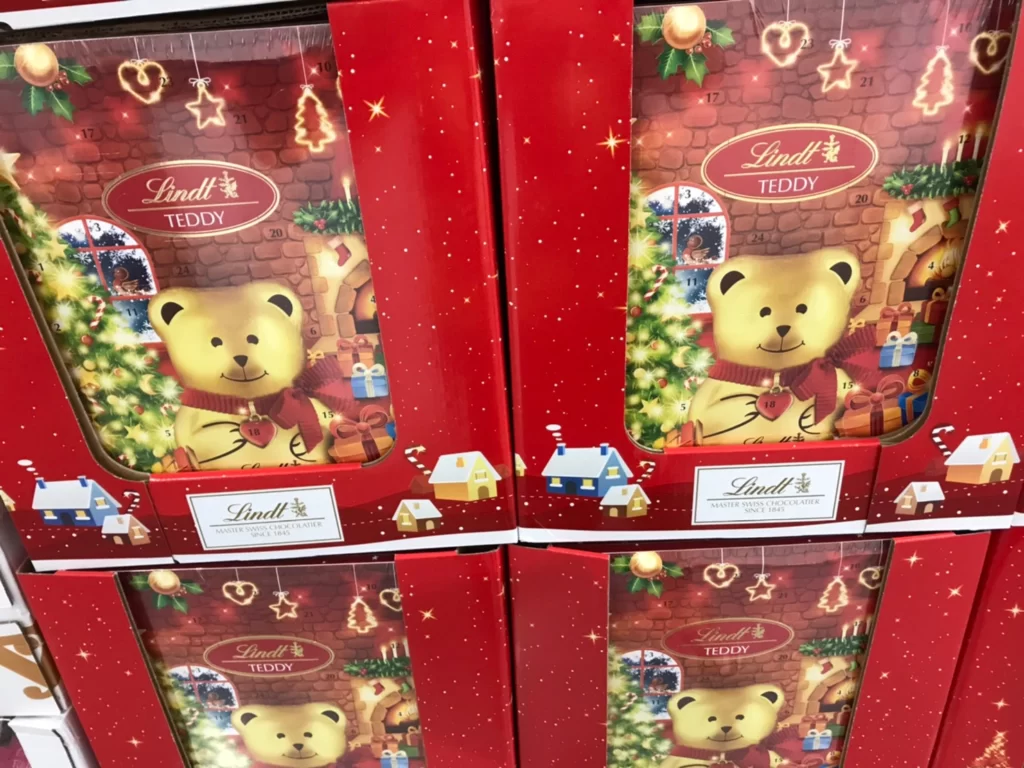 LINDT耶誕小熊倒數日曆巧克力 172公克