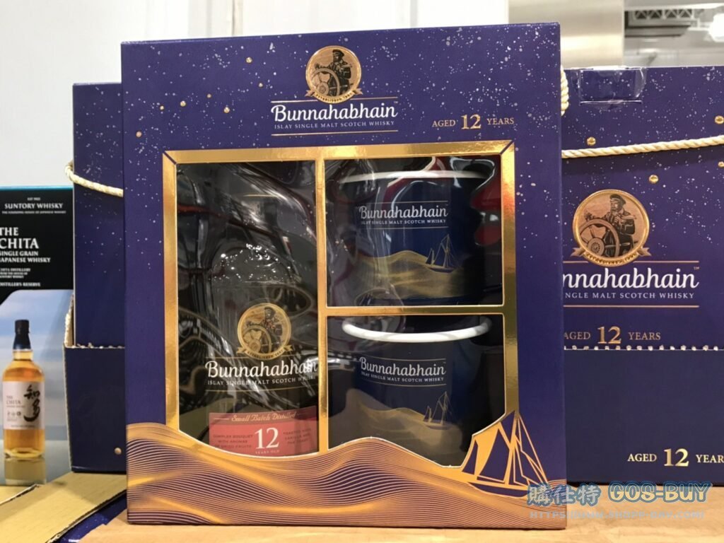 BUNNAHABHAIN ISLAY WSY 12Y 布納哈本12年威士忌禮盒 700ML+琺瑯杯X2 #124736