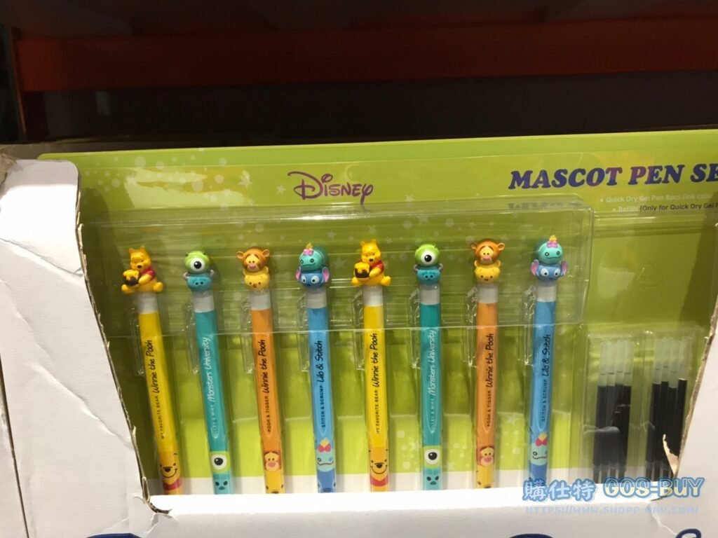 DISNEY MASCOT PEN 8+8 PC DISNEY 造型公仔筆 公仔筆X8+筆芯X8 #131648
