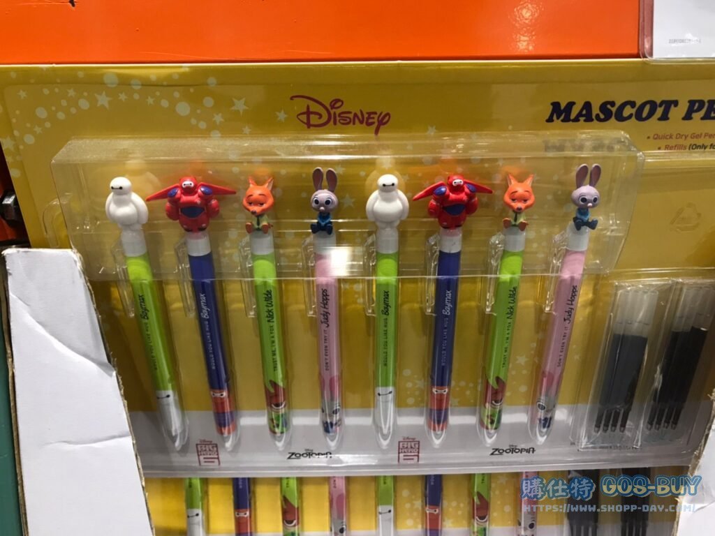 DISNEY MASCOT PEN 8+8 PC DISNEY 造型公仔筆 公仔筆X8+筆芯X8 #131648