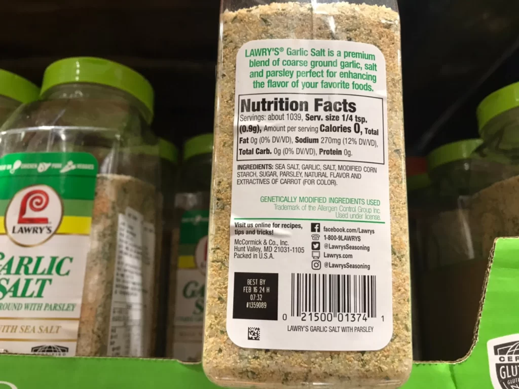 GARLIC SALT 蒜味調味鹽 935公克