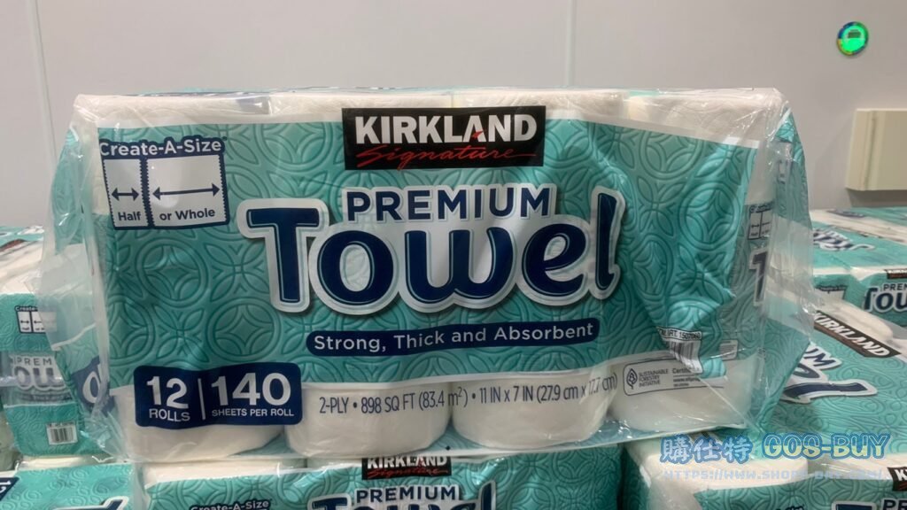 科克蘭兩層隨意撕特級廚房紙巾 140張X12卷