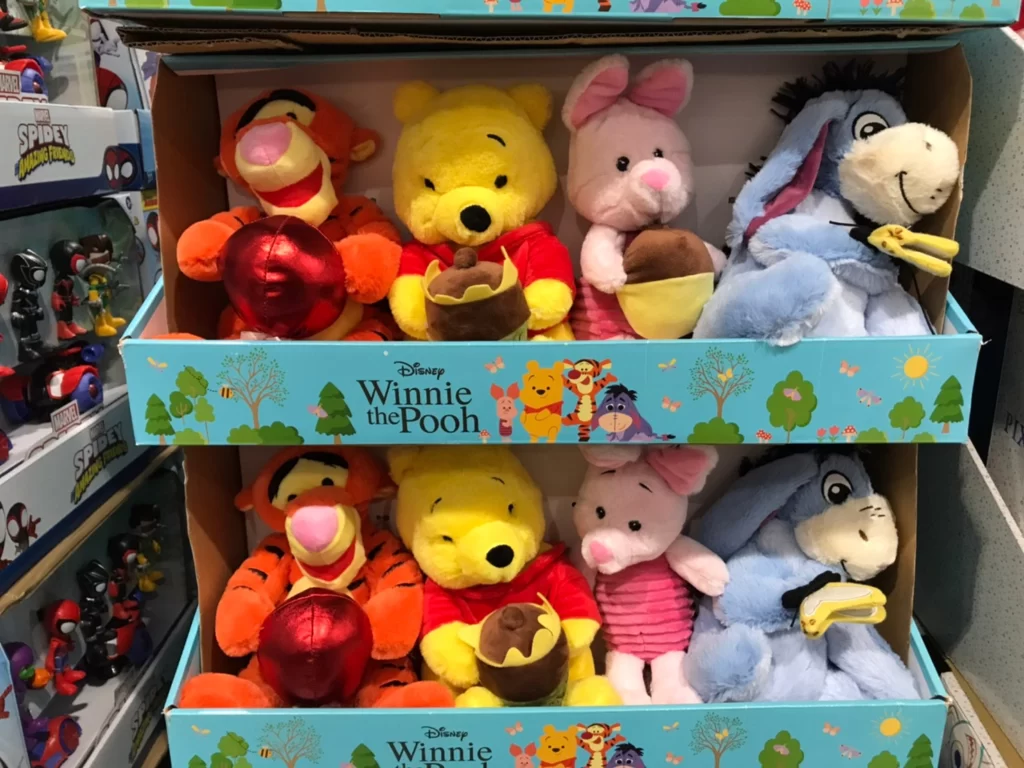 維尼與好友絨毛玩具一組四入