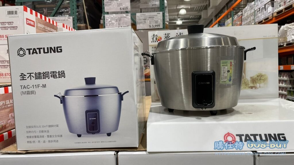 TA-TUNG STEAM RICH COOKER 大同11人份全不鏽鋼電鍋 SUS304不鏽鋼 #TAC-11F-M #128464