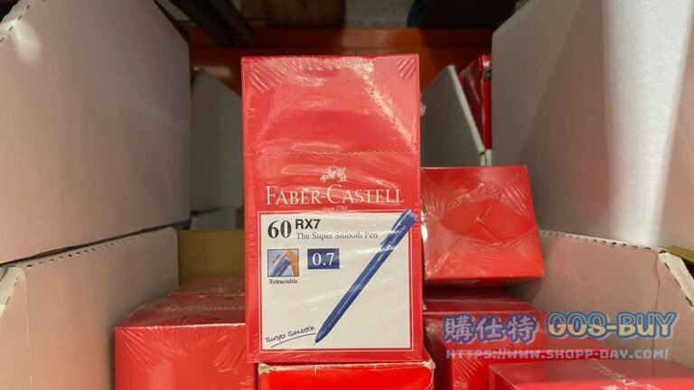 FABER-CASTELL 輝柏 RX7 0.7MM BLUE BALL PENS 超好寫酷溜藍色原子筆60CT #82926