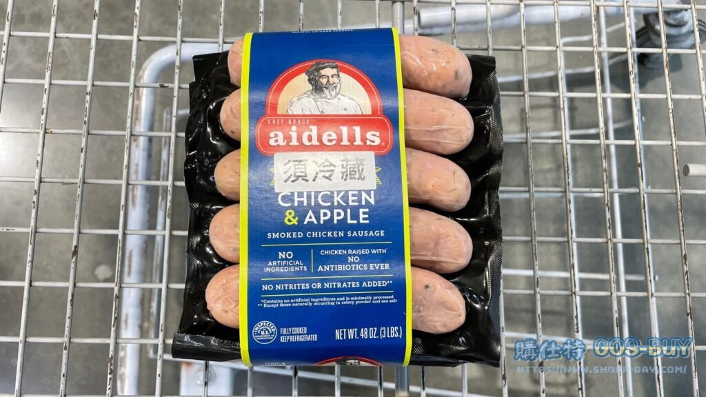 AIDELLS 蘋果雞肉煙燻香腸 CHICKEN SAUSAGE 1.36公斤 #134858