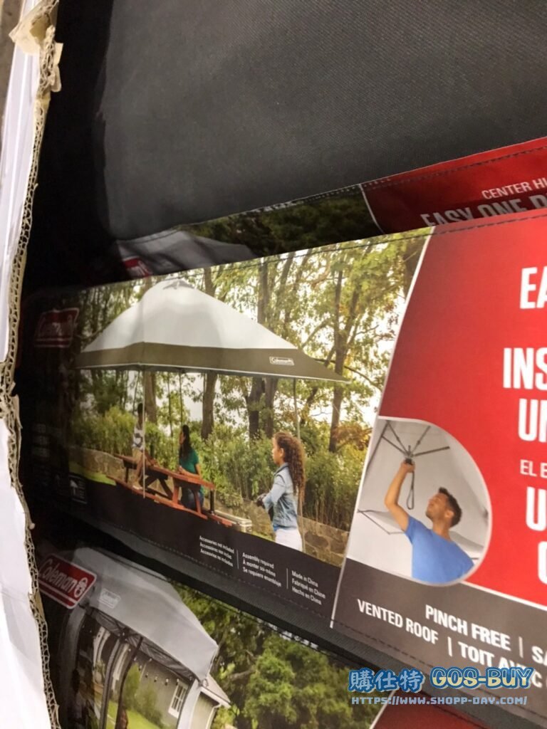 COLEMAN EAVED SHELTER 速開型戶外露營遮棚帳 長400寬400高290公分 #2622039