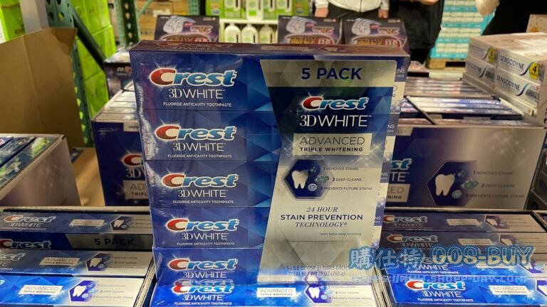 CREST WHITENING TOOTHPASTE 3D潔白牙膏 158公克5入 #1368233