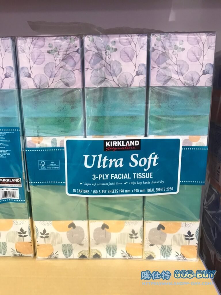 KIRKLAND SIGNATURE 三層盒裝面紙 150抽 X 15盒 #1406685