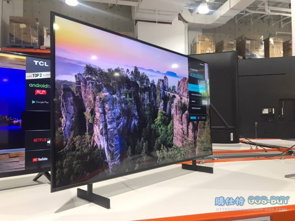 SAMSUNG 43" 4K SMART TV 43吋CRYSTAL UHD電視 UA43AU8000WXZW #134043