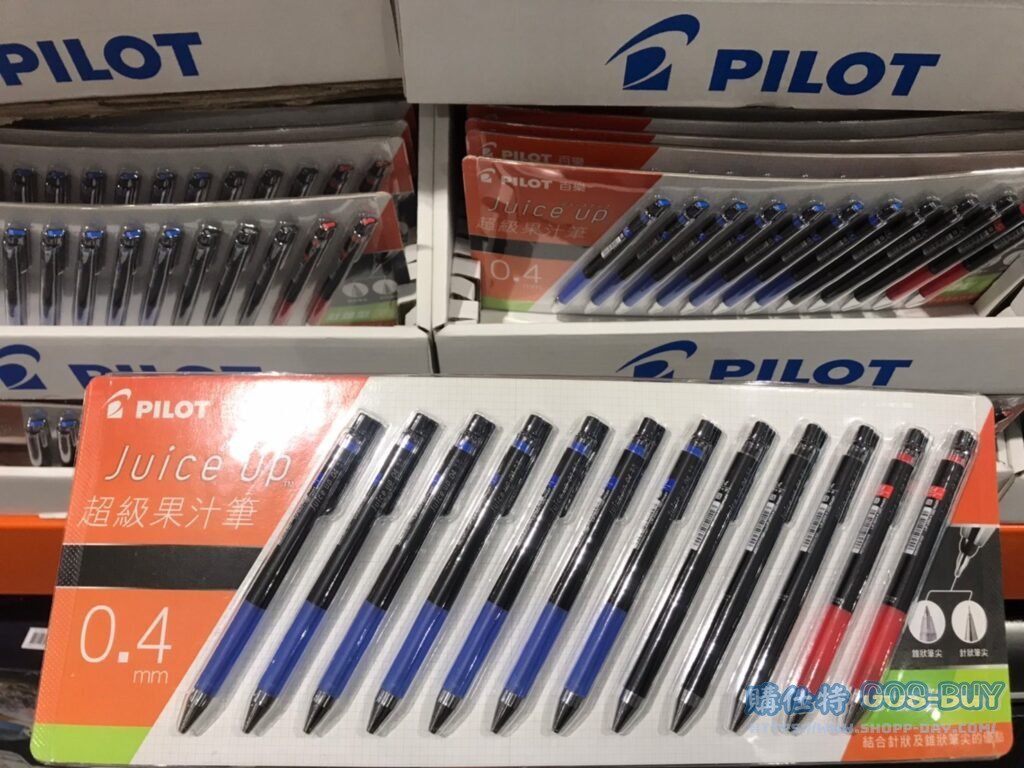 PILOT 0.4MM JUICE UP PEN 百樂0.4MM超級果汁筆 12入裝-藍/黑/紅 #130417