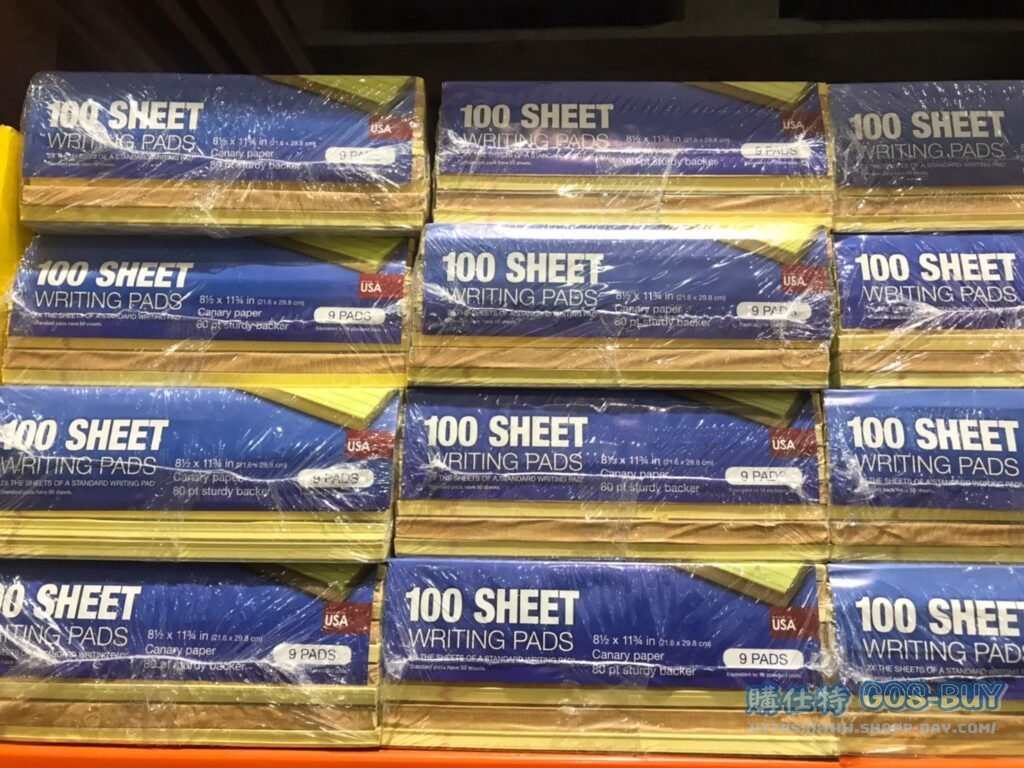 TOPS PERF PADS 100S 9PK 進口100頁記事本9入 8.5 X 11.75吋 (INCH) #233322