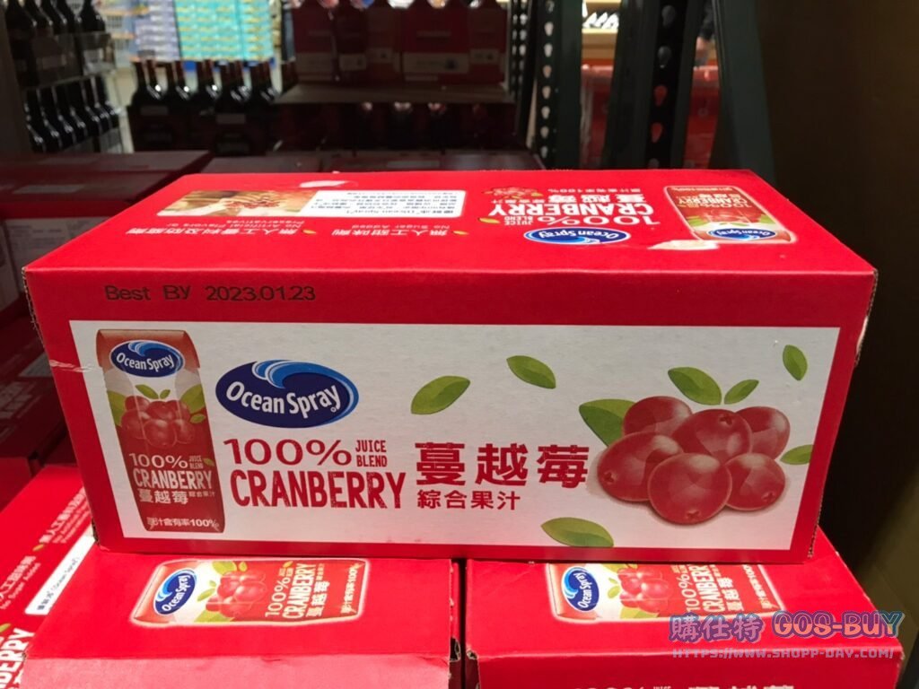 OCEAN SPRAY 蔓越莓100%綜合果汁 每瓶250毫升X18入 #126581