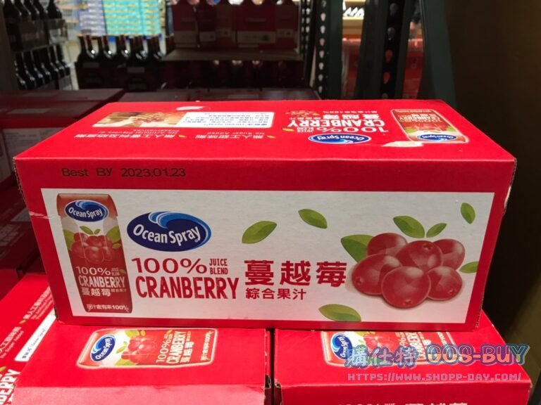 OCEAN SPRAY 蔓越莓100%綜合果汁 每瓶250毫升X18入 #126581