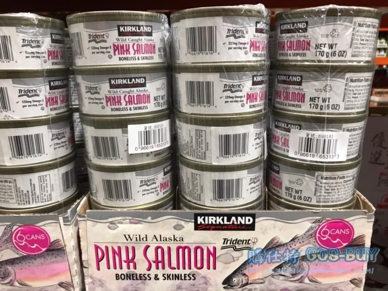 KIRKLAND SIGNATURE 阿拉斯加去皮去骨鮭魚罐頭 170公克 X 6入 #890181