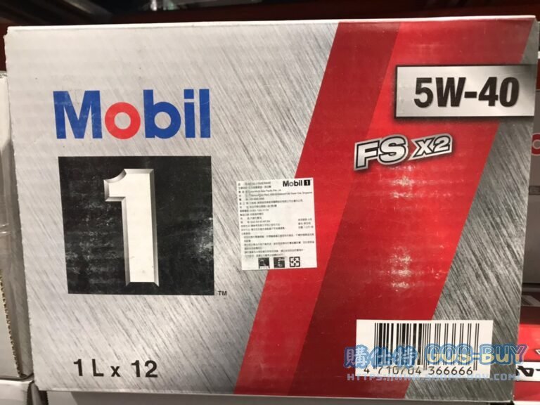 MOBIL-1 MOTOR OIL 全合成機油FSX2 SN 5W-40 每罐1000毫升X12入 #134748