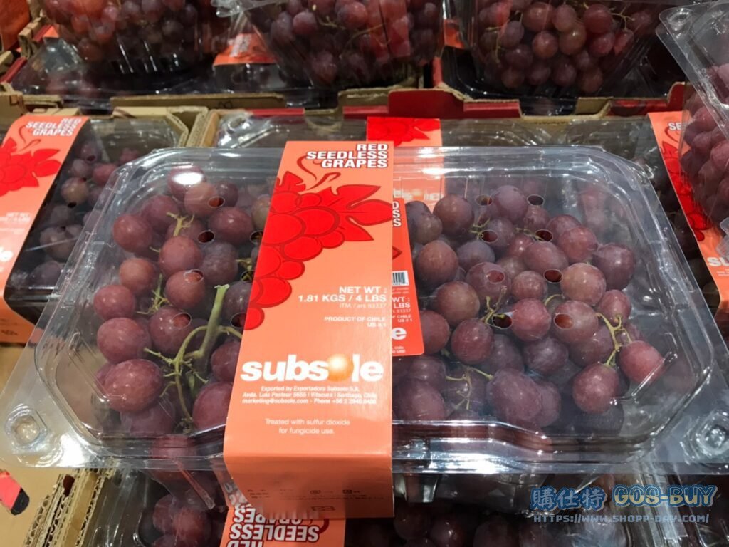 CHILE RED SEEDLESS GRAPE 智利無籽紅葡萄 1.8公斤 #183337