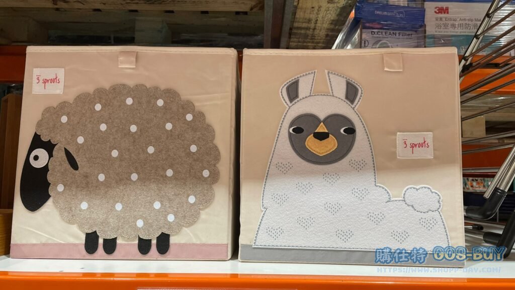 3 SPROUTS STORAGE BOX 2PC 可愛動物收納箱 兩件組 #1371835