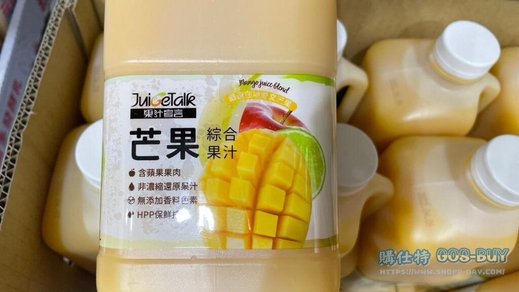 JUICE TALK 果汁宣言 MANGO JUICE BLEND 芒果綜合果汁2.17L #135328