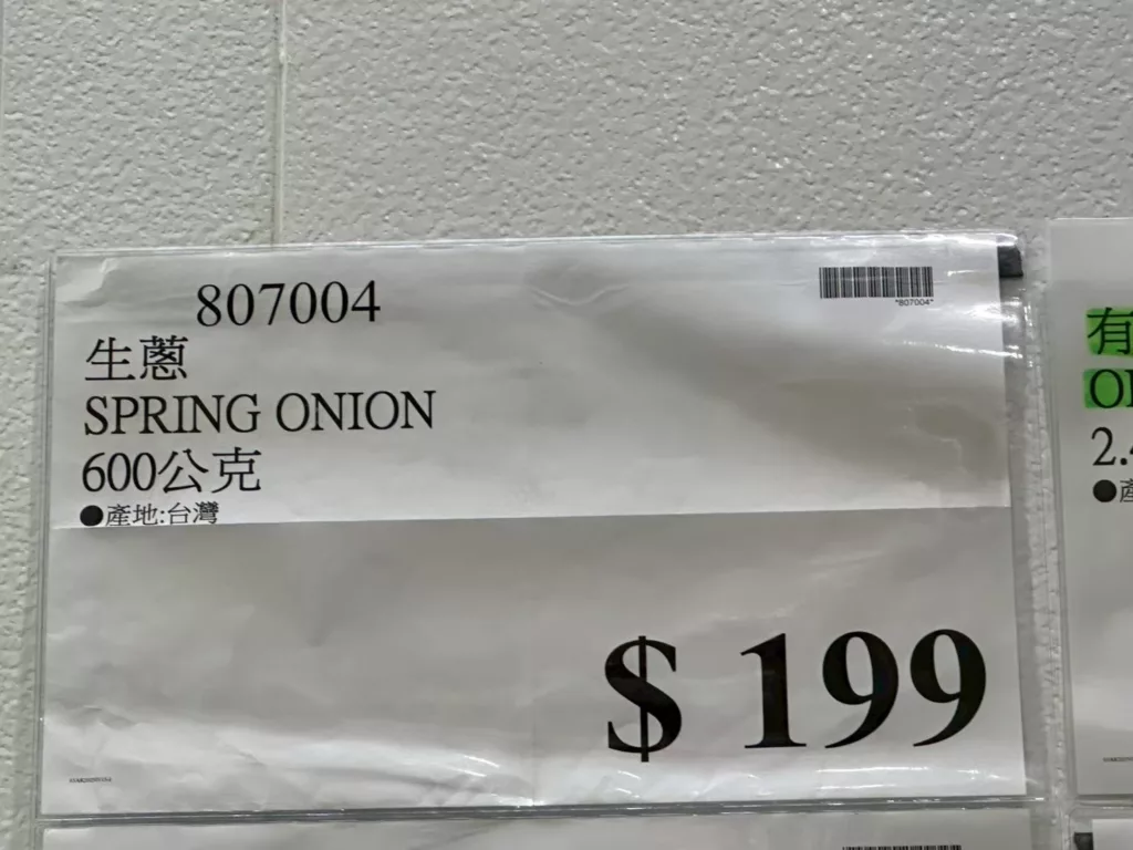 SPRING ONION 生蔥 600公克 #807004