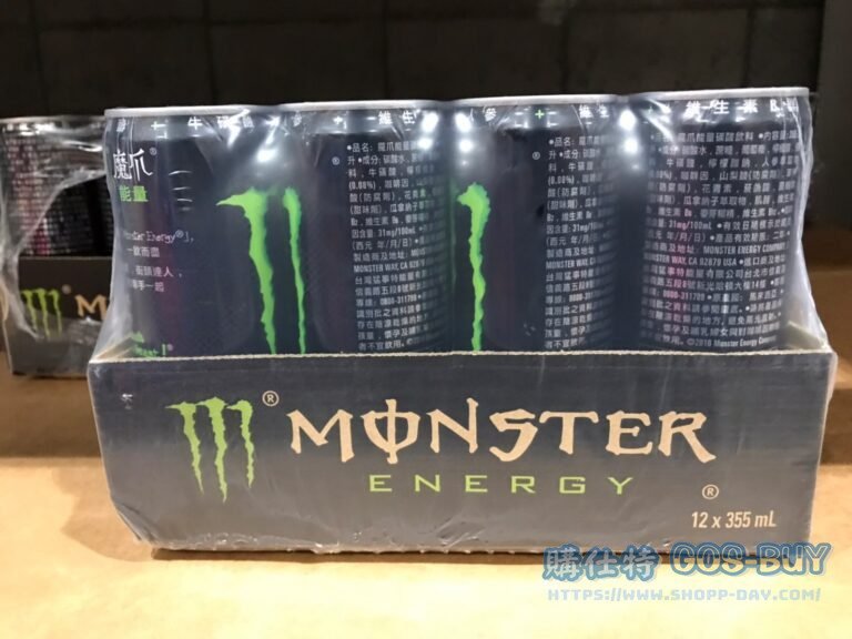 MONSTER ENERGY DRINK 魔爪碳酸能量飲料 355毫升 X 12入 #118138