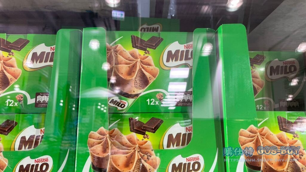 NESTLE MILO ICE CREAM CONE 雀巢美祿巧克力麥芽甜筒 46公克X12入 #135360