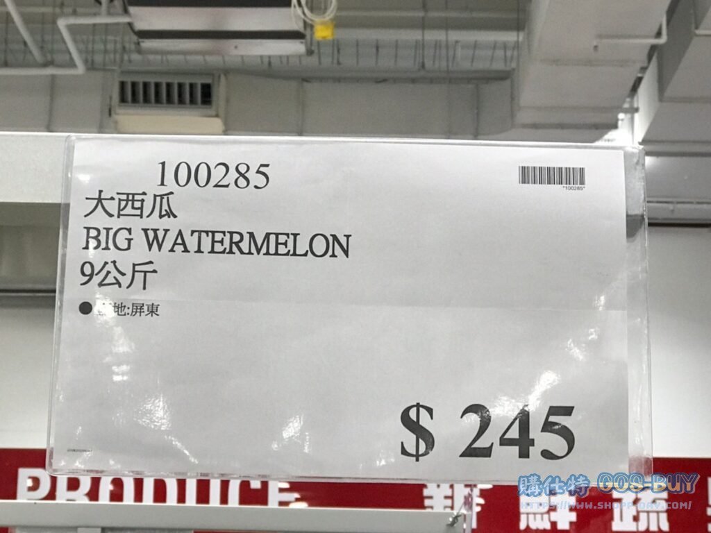 BIG WATERMELON大西瓜 9公斤 #100285