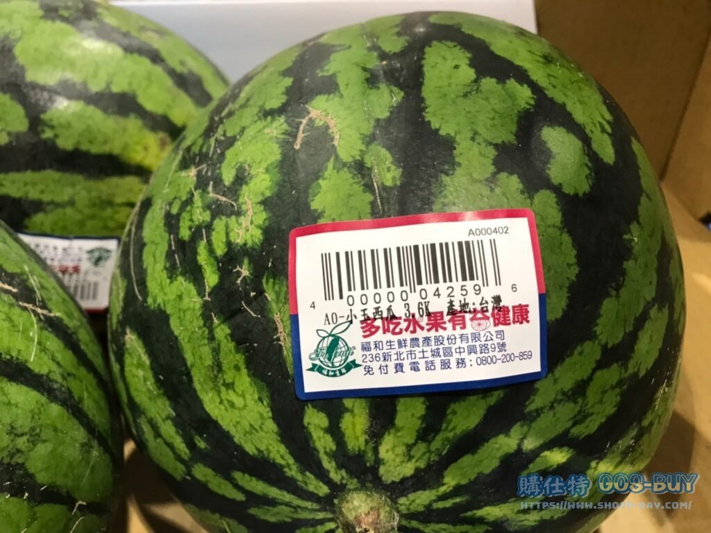 YELLOW WATERMELON 小玉西瓜 3.6公斤 #4259
