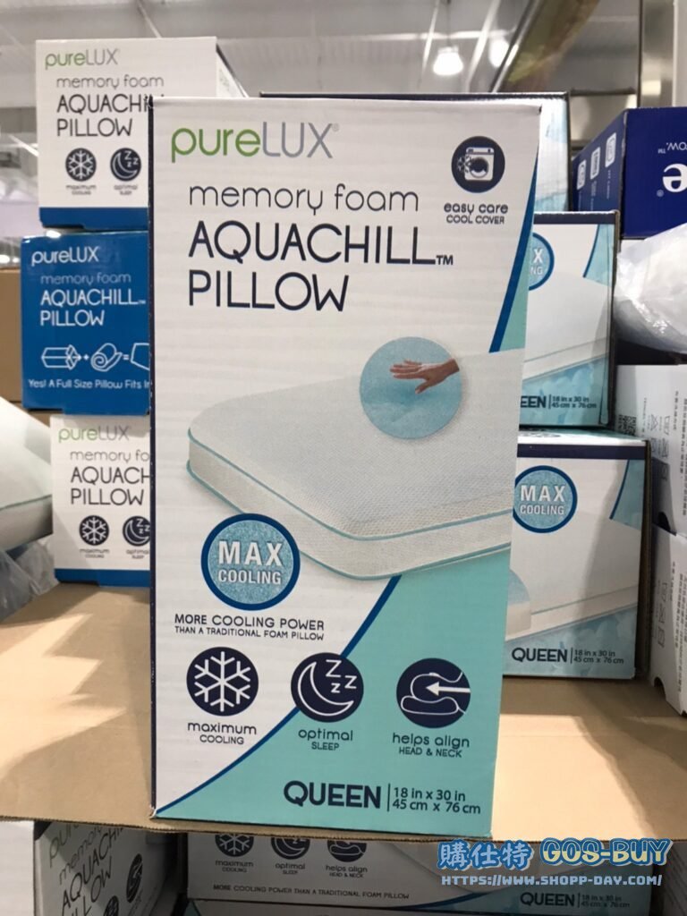 PURELUX AQUACHILL PILLOW 涼感記憶枕 尺寸：45 X 76公分 #1407661