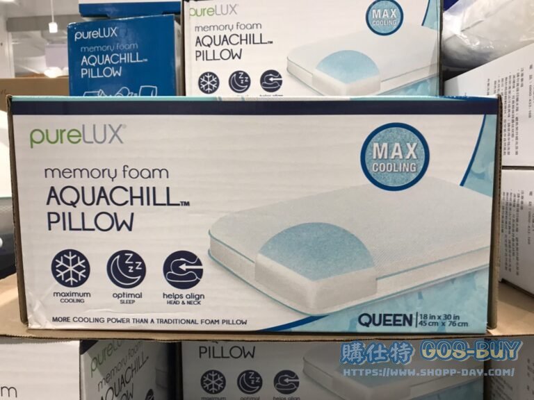 PURELUX AQUACHILL PILLOW 涼感記憶枕 尺寸：45 X 76公分 #1407661